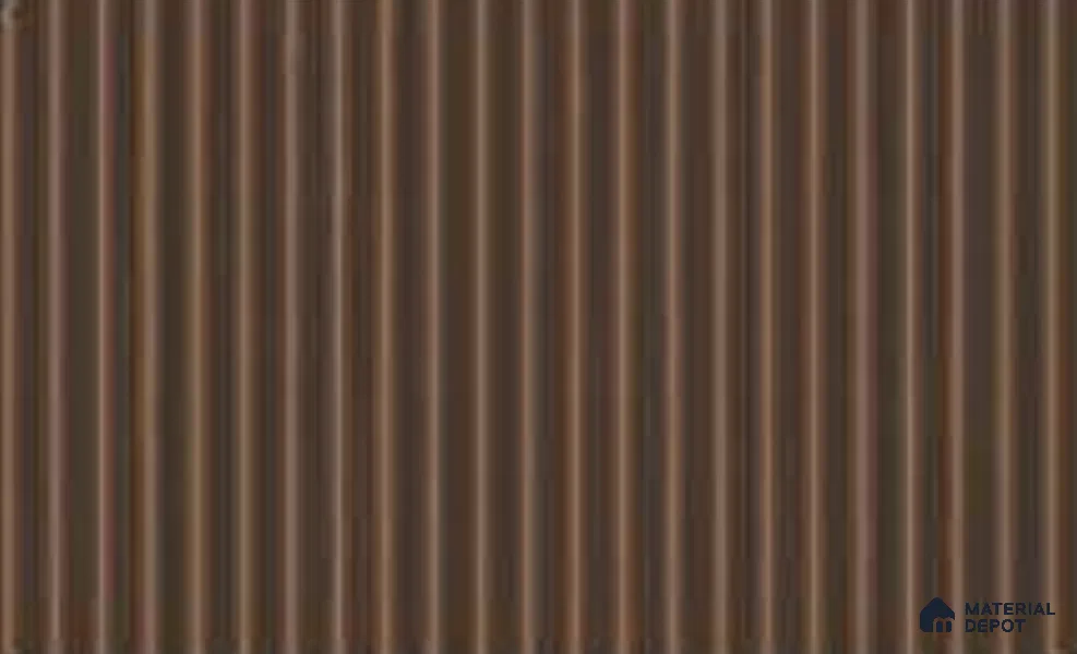 Copper 10 ft x 0.45 ft (3060x140 mm) Pyramid Design Interior & Exterior Wall & Ceiling Panel - 14 mm | Suitable for Balcony, Facade & Open Area | Width is Subjected to 5% Variation