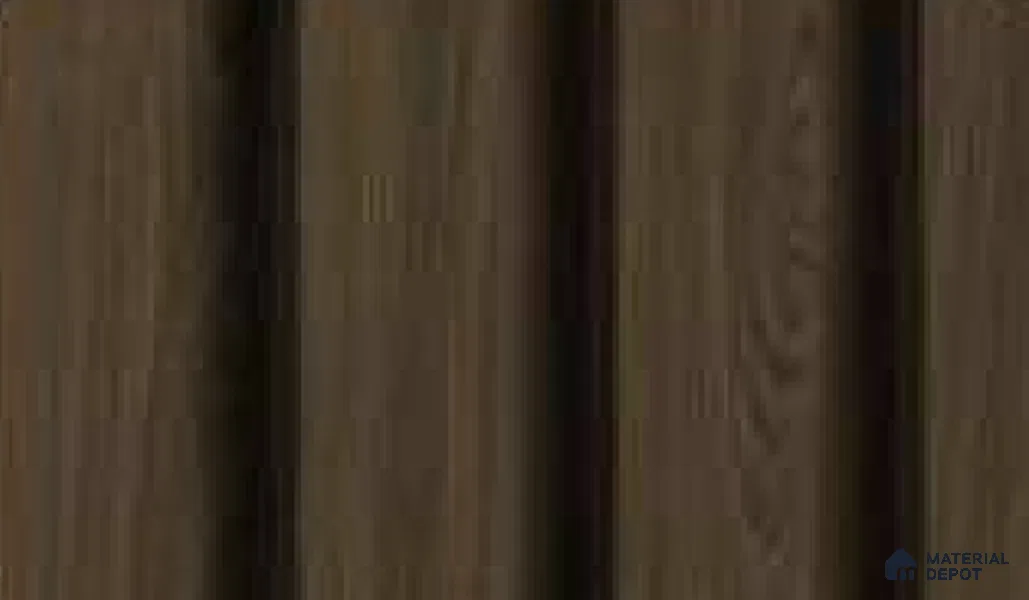 Danish Teak 10 ft x 0.89 ft (3060x270 mm) Wave Design Interior & Exterior Wall & Ceiling Panel - 16 mm | Suitable for Balcony, Facade & Open Area | Width is Subjected to 5% Variation