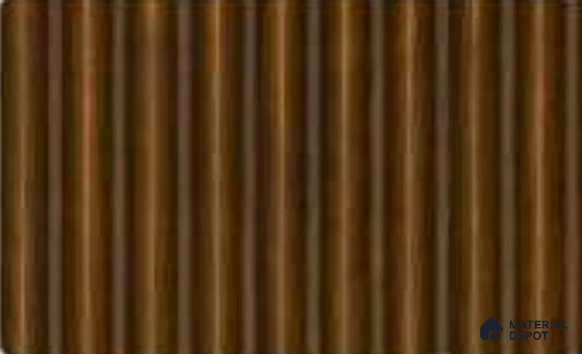 English Nut 10 ft x 0.85 ft (3060x260 mm) Prism Design Interior & Exterior Wall & Ceiling Panel - 21 mm | Suitable for Balcony, Facade & Open Area | Width is Subjected to 5% Variation