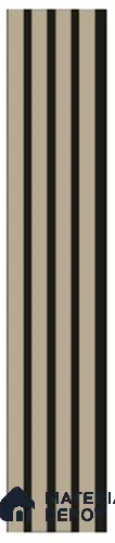 Beige Oak 9.5 ft x 7 inch (2900x177 mm) Xteria Design Interior & Exterior Wall & Ceiling Panel - 6 mm