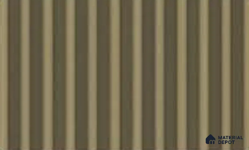 Gold 10 ft x 0.6 ft (3060x180 mm) Arch Design Interior & Exterior Wall & Ceiling Panel - 17 mm | Suitable for Balcony, Facade & Open Area | Width is Subjected to 5% Variation