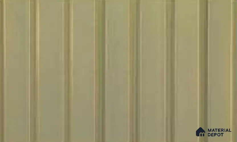 Gold 10 ft x 0.86 ft (3060x265 mm) Louvers Design Interior & Exterior Wall & Ceiling Panel - 14 mm | Suitable for Balcony, Facade & Open Area | Width is Subjected to 5% Variation
