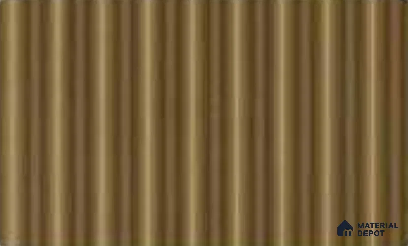 Gold Maple 10 ft x 0.85 ft (3060x260 mm) Prism Design Interior & Exterior Wall & Ceiling Panel - 21 mm | Suitable for Balcony, Facade & Open Area | Width is Subjected to 5% Variation
