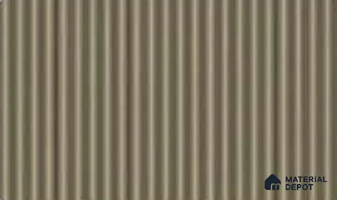 Gold 10 ft x 0.45 ft (3060x140 mm) Pyramid Design Interior & Exterior Wall & Ceiling Panel - 14 mm | Suitable for Balcony, Facade & Open Area | Width is Subjected to 5% Variation
