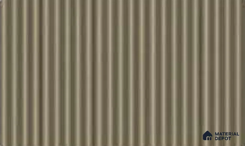 Gold 10 ft x 0.45 ft (3060x140 mm) Pyramid Design Interior & Exterior Wall & Ceiling Panel - 14 mm | Suitable for Balcony, Facade & Open Area | Width is Subjected to 5% Variation
