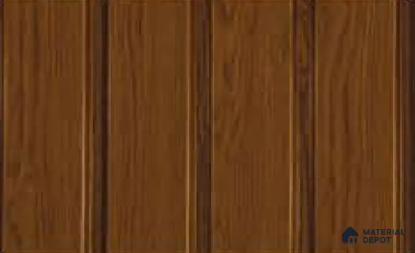 Golden Oak 10 ft x 1 ft (3060x340 mm) Duo Design Interior & Exterior Wall & Ceiling Panel - 12 mm | Suitable for Balcony, Facade & Open Area | Width is Subjected to 5% Variation