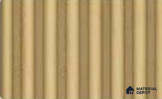 Honey Maple 10 ft x 0.7 ft (3060x215 mm) Dome Design Interior & Exterior Wall & Ceiling Panel - 20 mm | Suitable for Balcony, Facade & Open Area | Width is Subjected to 5% Variation