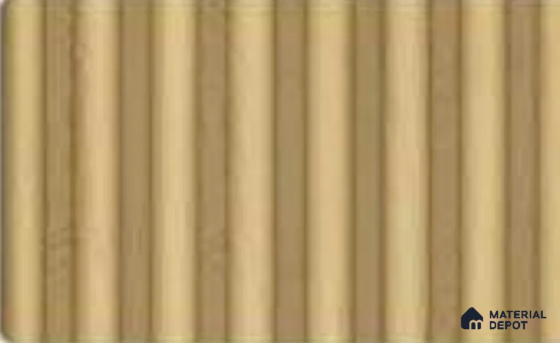 Honey Maple 10 ft x 0.7 ft (3060x215 mm) Dome Dual Black Design Interior & Exterior Wall & Ceiling Panel - 20 mm | Suitable for Balcony, Facade & Open Area | Width is Subjected to 5% Variation
