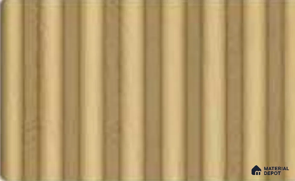 Honey Maple 10 ft x 0.7 ft (3060x215 mm) Dome Design Interior & Exterior Wall & Ceiling Panel - 20 mm | Suitable for Balcony, Facade & Open Area | Width is Subjected to 5% Variation
