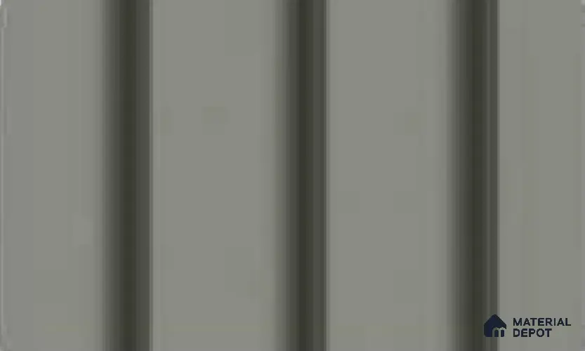 Light Grey 10 ft x 0.89 ft (3060x270 mm) Wave Pastel Design Interior & Exterior Wall & Ceiling Panel - 16 mm | Suitable for Balcony, Facade & Open Area | Width is Subjected to 5% Variation