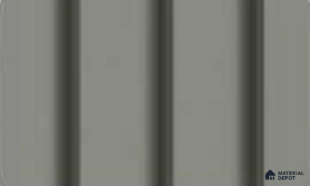 Light Grey 10 ft x 0.89 ft (3060x270 mm) Wave Pastel Design Interior & Exterior Wall & Ceiling Panel - 16 mm | Suitable for Balcony, Facade & Open Area | Width is Subjected to 5% Variation