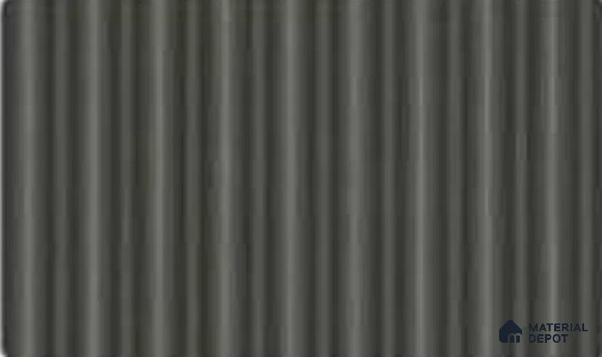 Linen Grey 10 ft x 0.85 ft (3060x260 mm) Prism Design Interior & Exterior Wall & Ceiling Panel - 21 mm | Suitable for Balcony, Facade & Open Area | Width is Subjected to 5% Variation