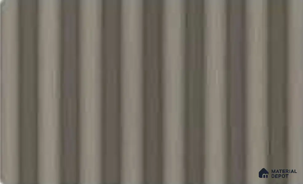 Linen Ivory 10 ft x 0.7 ft (3060x215 mm) Dome Dual Black Design Interior & Exterior Wall & Ceiling Panel - 20 mm | Suitable for Balcony, Facade & Open Area | Width is Subjected to 5% Variation