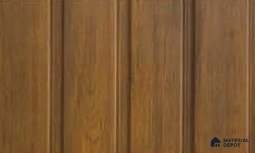 Mahogany 10 ft x 1 ft (3060x340 mm) Duo Design Interior & Exterior Wall & Ceiling Panel - 12 mm | Suitable for Balcony, Facade & Open Area | Width is Subjected to 5% Variation