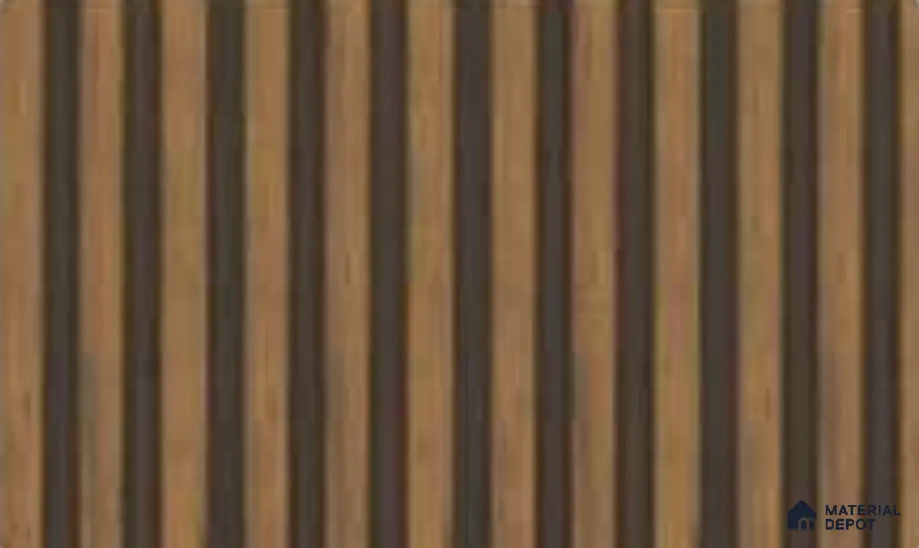 Mahogany 10 ft x 0.5 ft (3060x150 mm) Linea Design Interior & Exterior Wall & Ceiling Panel - 15 mm | Suitable for Balcony, Facade & Open Area | Width is Subjected to 5% Variation