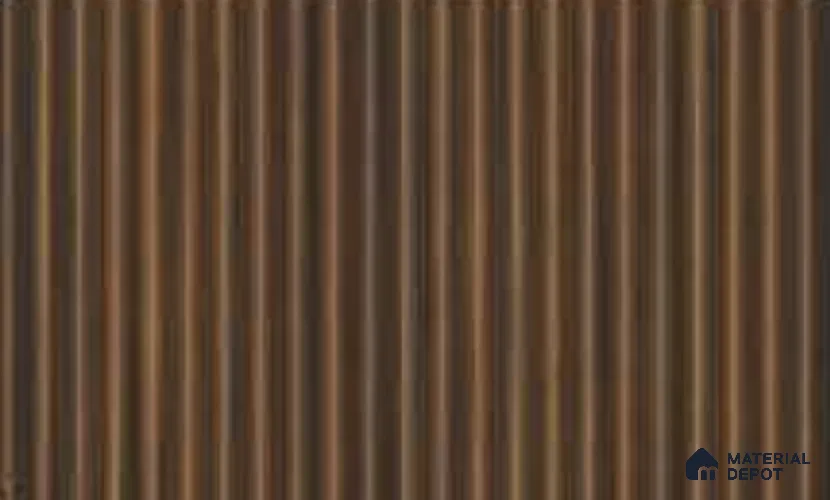 Mahogany 10 ft x 0.45 ft (3060x140 mm) Pyramid Design Interior & Exterior Wall & Ceiling Panel - 14 mm | Suitable for Balcony, Facade & Open Area | Width is Subjected to 5% Variation
