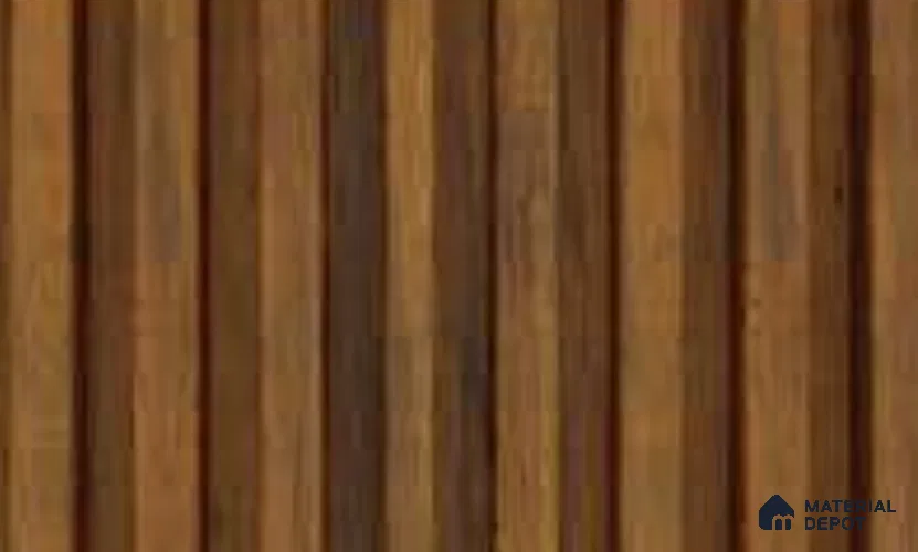 Mahogany 10 ft x 8.2 inch Vertica Design Interior & Exterior Wall & Ceiling Panel - 20 mm | Suitable for Balcony, Facade & Open Area | Width is Subjected to 5% Variation