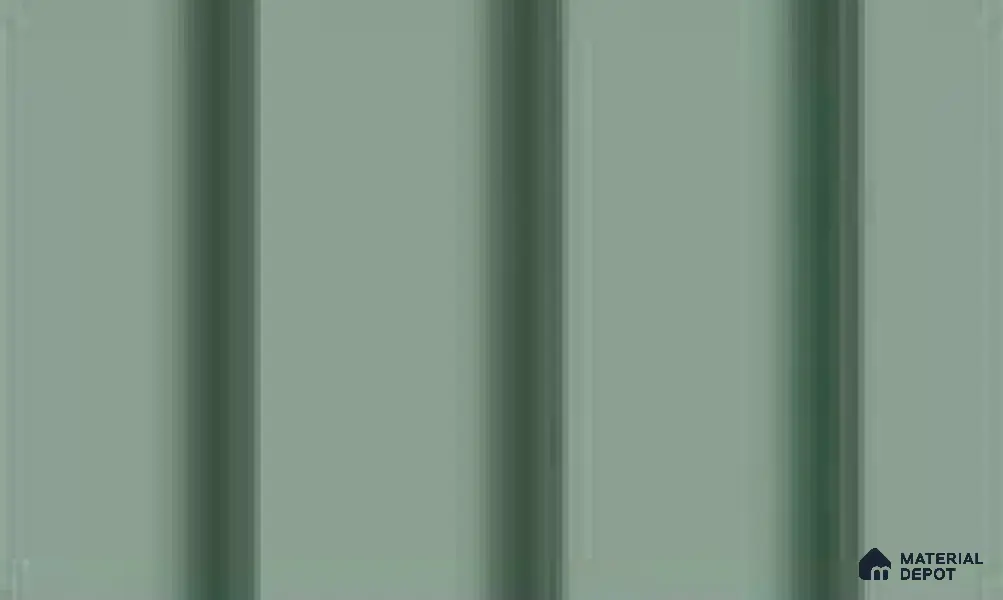 Mint Green 10 ft x 0.89 ft (3060x270 mm) Wave Pastel Design Interior & Exterior Wall & Ceiling Panel - 16 mm | Suitable for Balcony, Facade & Open Area | Width is Subjected to 5% Variation
