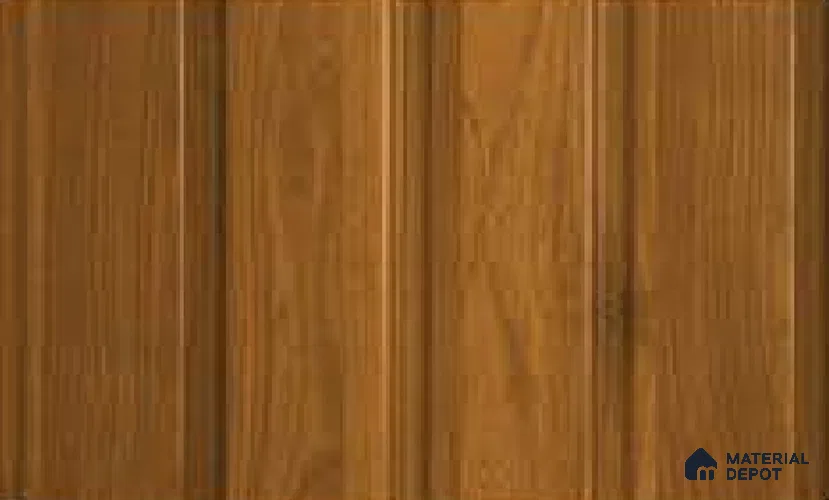 Oak Wood Ocre 10 ft x 1 ft (3060x340 mm) Duo Design Interior & Exterior Wall & Ceiling Panel - 12 mm | Suitable for Balcony, Facade & Open Area | Width is Subjected to 5% Variation