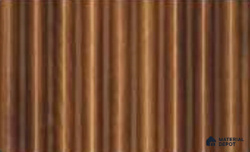 Oak Wood Ocre 10 ft x 0.85 ft (3060x260 mm) Prism Design Interior & Exterior Wall & Ceiling Panel - 21 mm | Suitable for Balcony, Facade & Open Area | Width is Subjected to 5% Variation