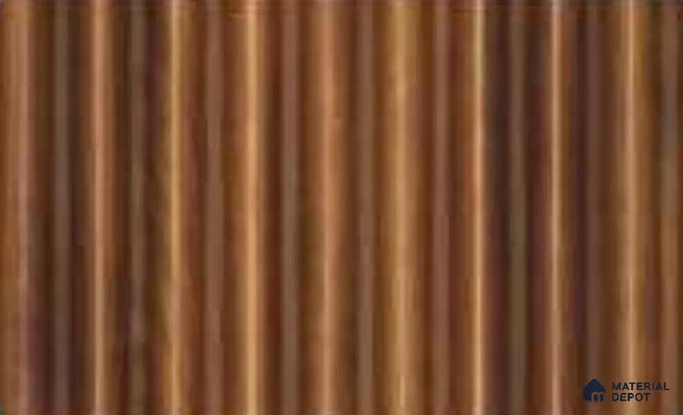 Oak Wood Ocre 10 ft x 0.85 ft (3060x260 mm) Prism Design Interior & Exterior Wall & Ceiling Panel - 21 mm | Suitable for Balcony, Facade & Open Area | Width is Subjected to 5% Variation