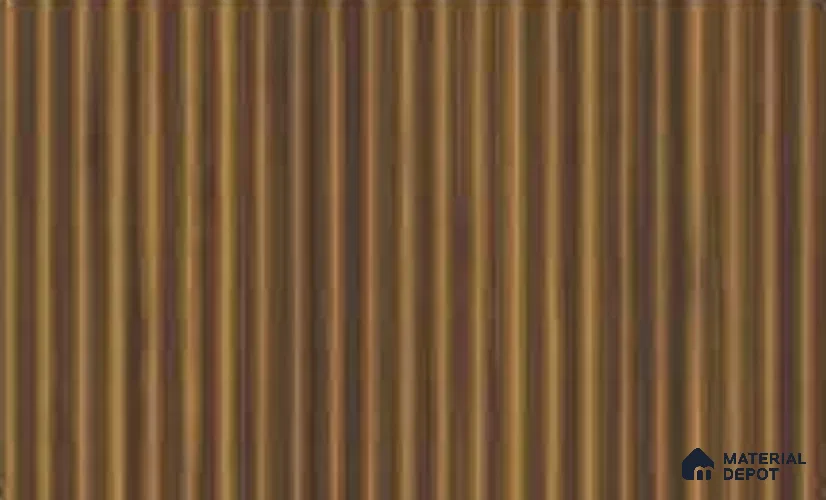 Oak Wood Ocre 10 ft x 0.45 ft (3060x140 mm) Pyramid Design Interior & Exterior Wall & Ceiling Panel - 14 mm | Suitable for Balcony, Facade & Open Area | Width is Subjected to 5% Variation