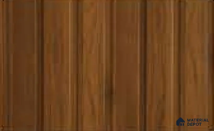 Oak Wood Ocre 10 ft x 1 ft (3060x340 mm) Soffit Design Interior & Exterior Wall & Ceiling Panel - 12 mm | Suitable for Balcony, Facade & Open Area | Width is Subjected to 5% Variation