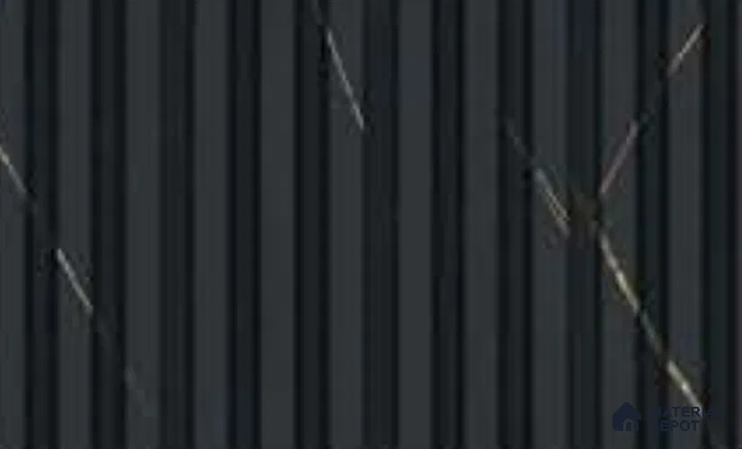 Portoro 10 ft x 0.5 ft (3060x150 mm) Linea Design Interior & Exterior Wall & Ceiling Panel - 15 mm | Suitable for Balcony, Facade & Open Area | Width is Subjected to 5% Variation