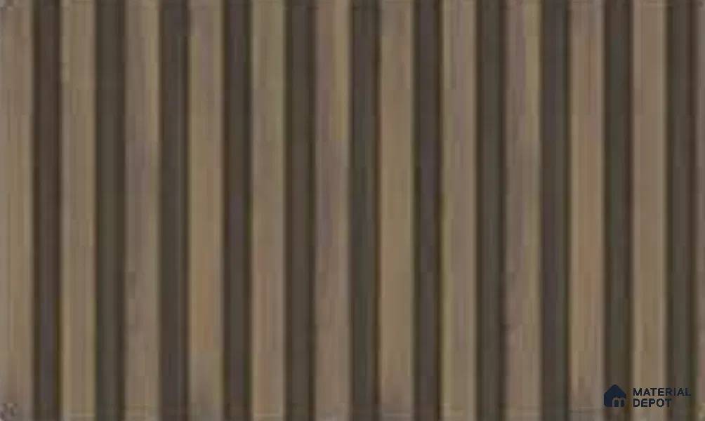 Royal Nut 10 ft x 0.5 ft (3060x150 mm) Dual Tone Linea Design Interior & Exterior Wall & Ceiling Panel - 15 mm | Suitable for Balcony, Facade & Open Area | Width is Subjected to 5% Variation