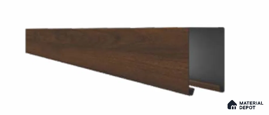 Oak Wood Ocre Large Size Baffle System (Top Part) - 10 ft x 100 mm x 50 mm x 1.2 mm thk
