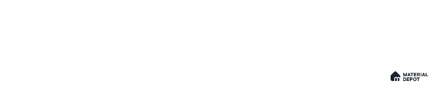 Super White Small Size Baffle System (Top Part) - 10 ft x 50 mm x 50 mm x 1.2 mm thk