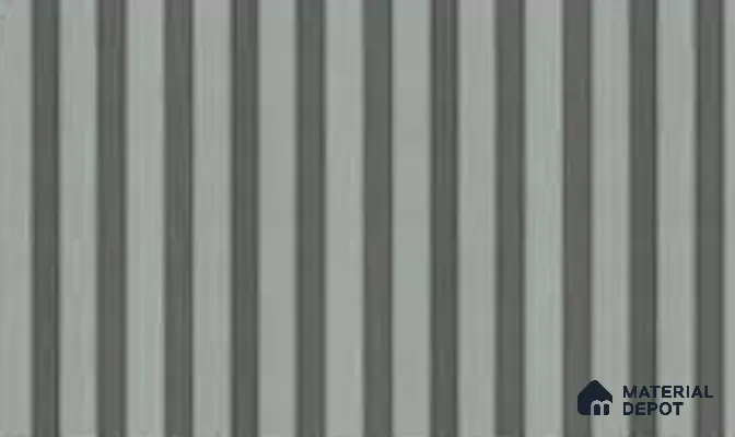 Silver 10 ft x 0.5 ft (3060x150 mm) Linea Design Interior & Exterior Wall & Ceiling Panel - 15 mm | Suitable for Balcony, Facade & Open Area | Width is Subjected to 5% Variation