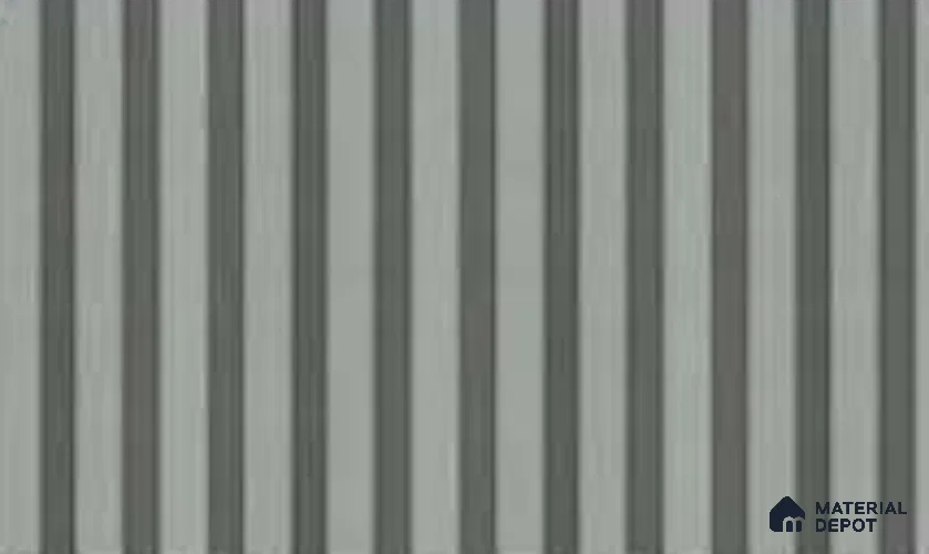 Silver 10 ft x 0.5 ft (3060x150 mm) Linea Design Interior & Exterior Wall & Ceiling Panel - 15 mm | Suitable for Balcony, Facade & Open Area | Width is Subjected to 5% Variation
