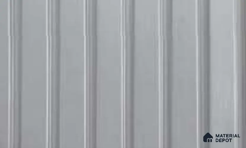 Silver 10 ft x 0.86 ft (3060x265 mm) Louvers Design Interior & Exterior Wall & Ceiling Panel - 14 mm | Suitable for Balcony, Facade & Open Area | Width is Subjected to 5% Variation