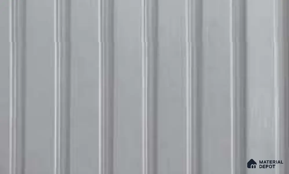 Silver 10 ft x 0.86 ft (3060x265 mm) Louvers Design Interior & Exterior Wall & Ceiling Panel - 14 mm | Suitable for Balcony, Facade & Open Area | Width is Subjected to 5% Variation