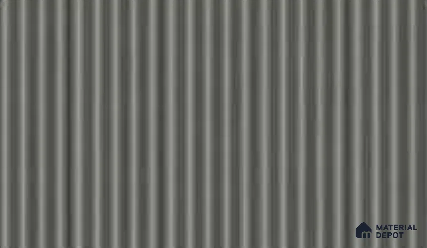 Silver 10 ft x 0.45 ft (3060x140 mm) Pyramid Design Interior & Exterior Wall & Ceiling Panel - 14 mm | Suitable for Balcony, Facade & Open Area | Width is Subjected to 5% Variation