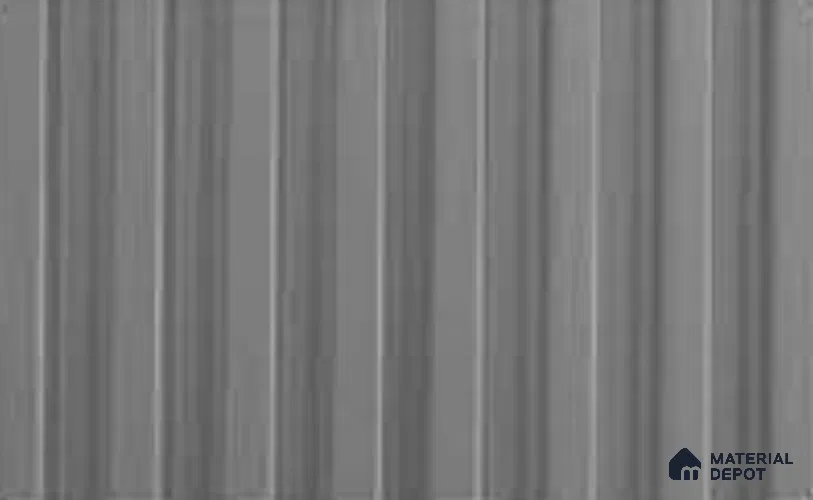 Silver 10 ft x 8.2 inch Vertica Design Interior & Exterior Wall & Ceiling Panel - 20 mm | Suitable for Balcony, Facade & Open Area | Width is Subjected to 5% Variation