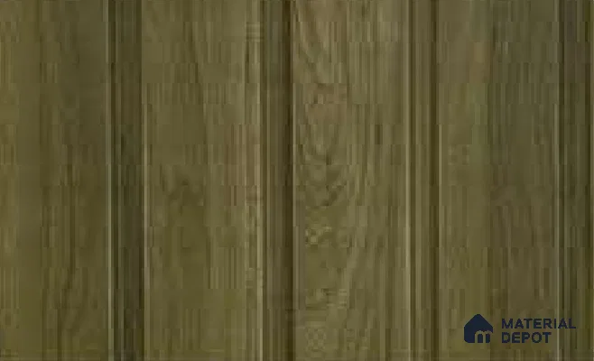 Spiced Walnut 10 ft x 1 ft (3060x340 mm) Duo Design Interior & Exterior Wall & Ceiling Panel - 12 mm | Suitable for Balcony, Facade & Open Area | Width is Subjected to 5% Variation