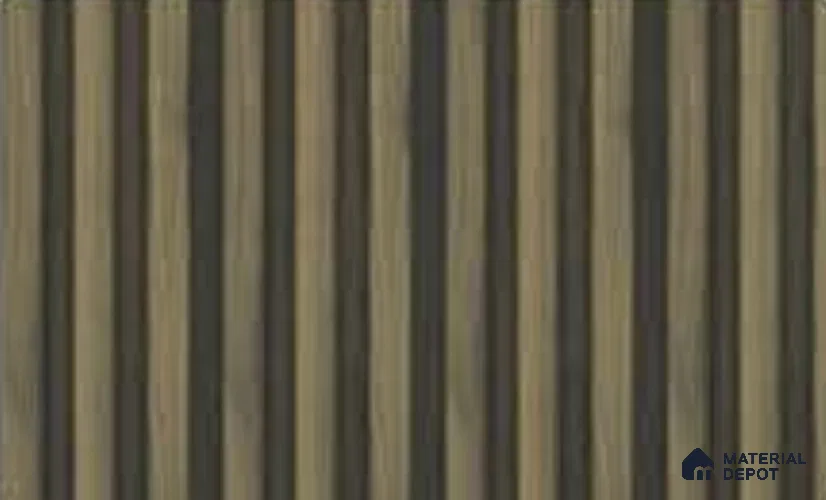 Spiced Walnut 10 ft x 0.5 ft (3060x150 mm) Linea Design Interior & Exterior Wall & Ceiling Panel - 15 mm | Suitable for Balcony, Facade & Open Area | Width is Subjected to 5% Variation