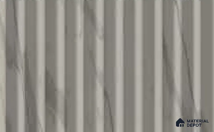 Statuario 10 ft x 0.6 ft (3060x180 mm) Arch Design Interior & Exterior Wall & Ceiling Panel - 17 mm | Suitable for Balcony, Facade & Open Area | Width is Subjected to 5% Variation