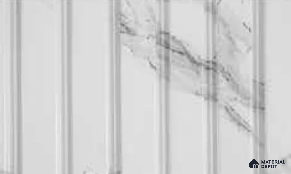 Statuario 10 ft x 1 ft (3060x300 mm) DB Louvers2 Design Interior & Exterior Wall & Ceiling Panel - 14 mm