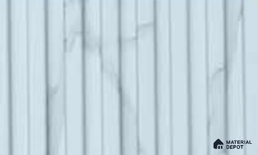 Statuario 10 ft x 8.2 inch Vertica Design Interior & Exterior Wall & Ceiling Panel - 20 mm | Suitable for Balcony, Facade & Open Area | Width is Subjected to 5% Variation