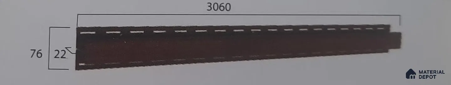 T Trim Large ( 3060x76 mm ) 10 ft x 3 inch