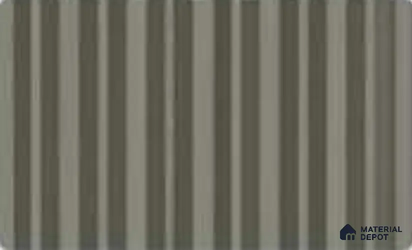 White Mist 10 ft x 0.89 ft (3060x270 mm) Stripes Design Interior & Exterior Wall & Ceiling Panel - 20 mm | Suitable for Balcony, Facade & Open Area | Width is Subjected to 5% Variation