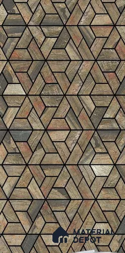 Brown Patterned Look PVC Decorative Wall Panel PN 03737 4 ft x 2 ft - 4 mm | Suitable for Feature Wall, TV Unit & Living Room | Width is Subjected to 5% Variation