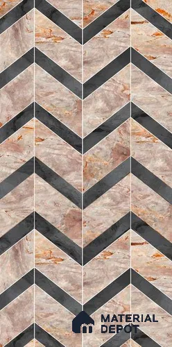 Brown Patterned Look PVC Decorative Wall Panel PN 03741 4 ft x 2 ft - 4 mm | Suitable for Feature Wall, TV Unit & Living Room | Width is Subjected to 5% Variation