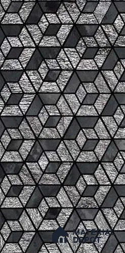 Grey Geometric Look PVC Decorative Wall Panel PN 03745 4 ft x 2 ft - 4 mm | Suitable for Feature Wall, TV Unit & Living Room | Width is Subjected to 5% Variation