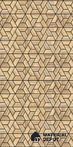 Brown Patterned Look PVC Decorative Wall Panel PN 03727 4 ft x 2 ft - 6 mm | Suitable for Feature Wall, TV Unit & Living Room | Width is Subjected to 5% Variation