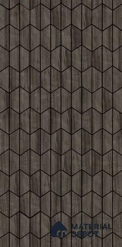 Brown Geometric Look PVC Decorative Wall Panel PN 03731 4 ft x 2 ft - 6 mm | Suitable for Feature Wall, TV Unit & Living Room | Width is Subjected to 5% Variation