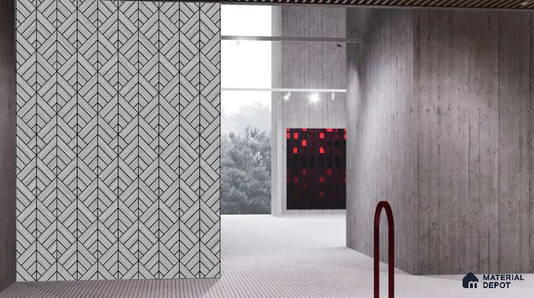 Beige Patterned Look PVC Decorative Wall Panel 4 ft x 2 ft - 6 mm | Ideal for Living Room, Bed Room, TV Unit, Feature Wall | PN 03734 | Width is Subjected to 5% Variation